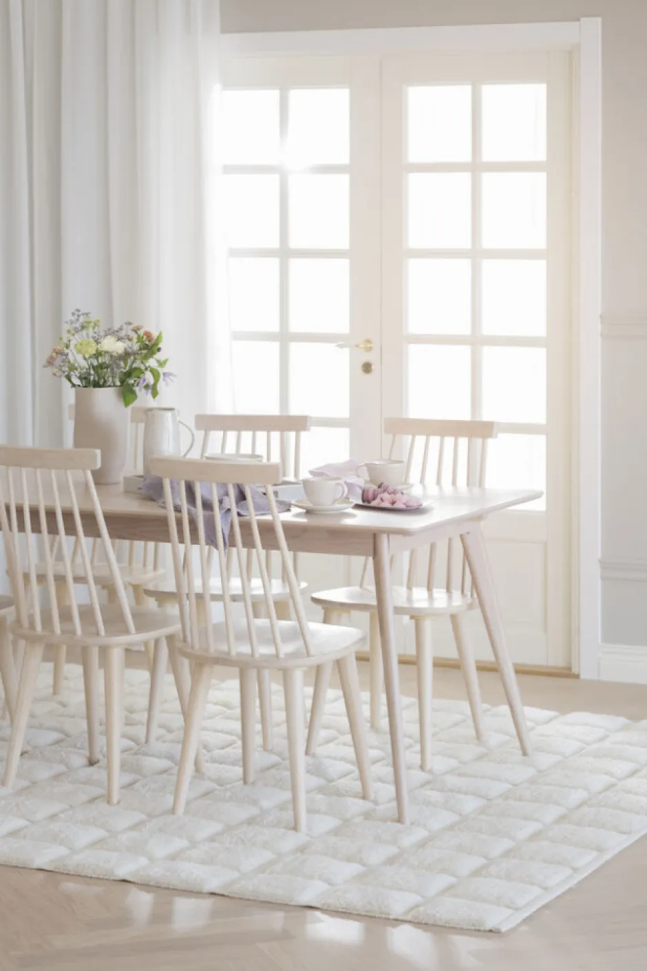 Stolar|Kök|Rowico Home Stol 'Lotta' - Vitpigmenterad