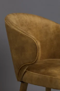 Stolar|Kök|Dutchbone Stol 'Lunar' Sammet - Koppar