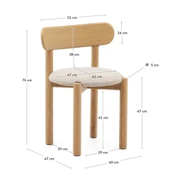 Sittmöbler|Stolar|La Forma Stol 'Nebai' - Natur