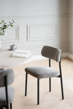 Stolar|Kök|Rowico Home Stol 'Paisley' - Gråbrun/Svart