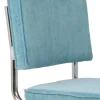 Stolar|Kök|Zuiver Stol 'Ridge Kink' 50 cm - Ljusblå/Turkos