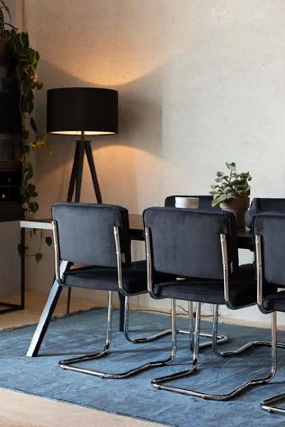 Stolar|Kök|Zuiver Stol 'Ridge Kink' 50 cm - Svart