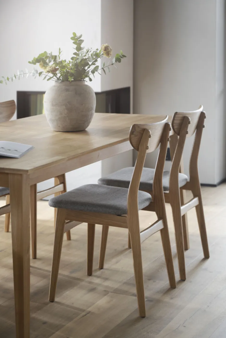 Stolar|Kök|Rowico Home Stol 'Rodham' stol - Natur/Grå