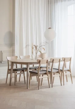 Stolar|Kök|Rowico Home Stol 'Rodham'- Vitpigmenterad/Ljusgrå