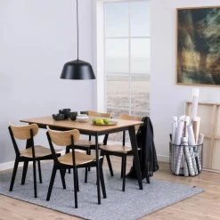 Stolar|Kök|Reforma Stol 'Ärsjö' - Natur/Svart