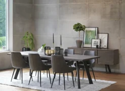 Stolar|Kök|Rowico Home Stol 'Sierra' - Mörkgrå