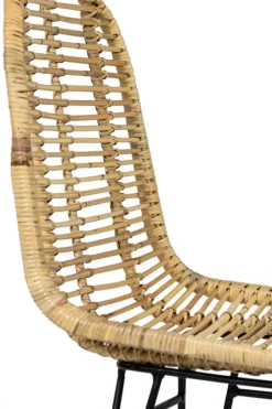 Sittmöbler|Stolar|Reforma Stol 'Striped rattan' - Natur/Svart