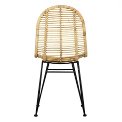 Sittmöbler|Stolar|Reforma Stol 'Striped rattan' - Natur/Svart