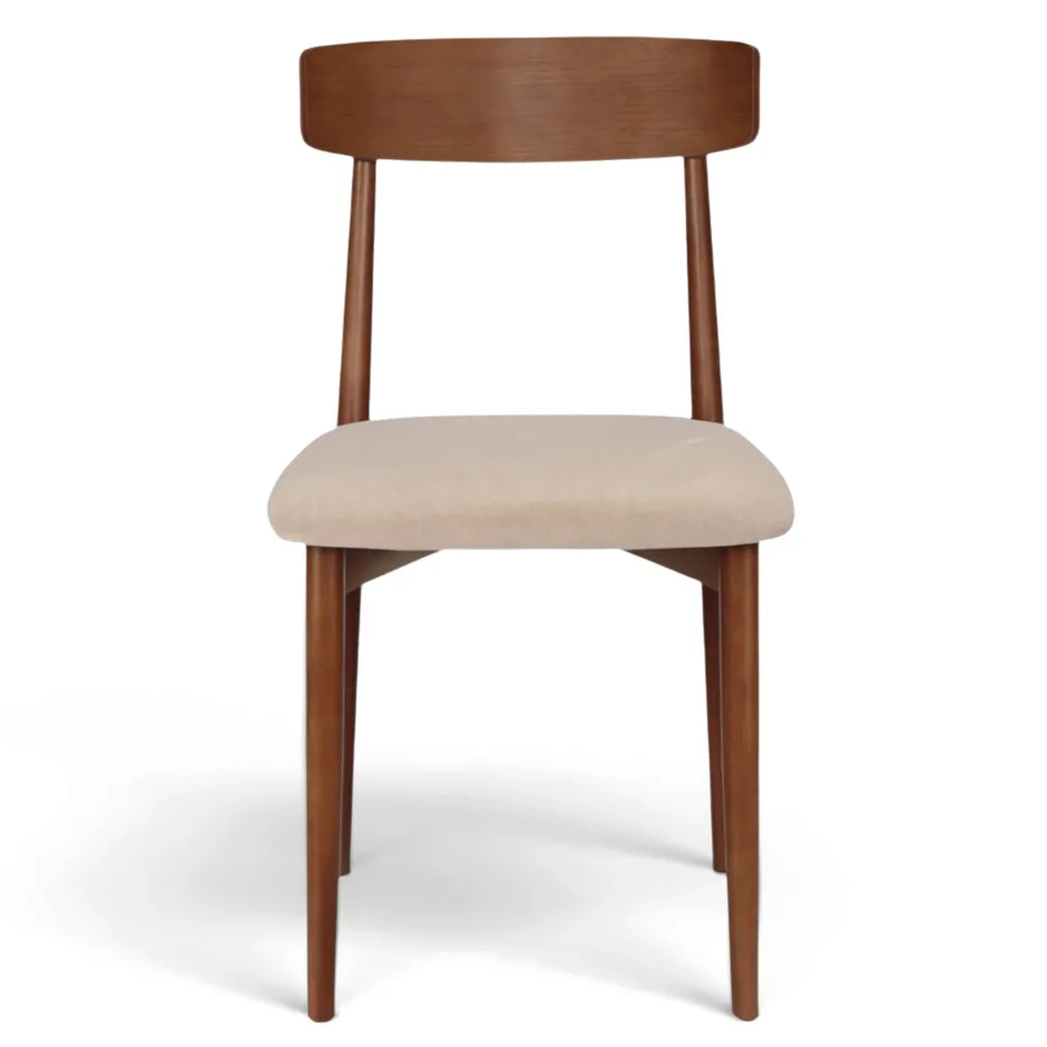 Sittmöbler|Stolar|Reforma Stol 'Ystad' - Valnöt/beige