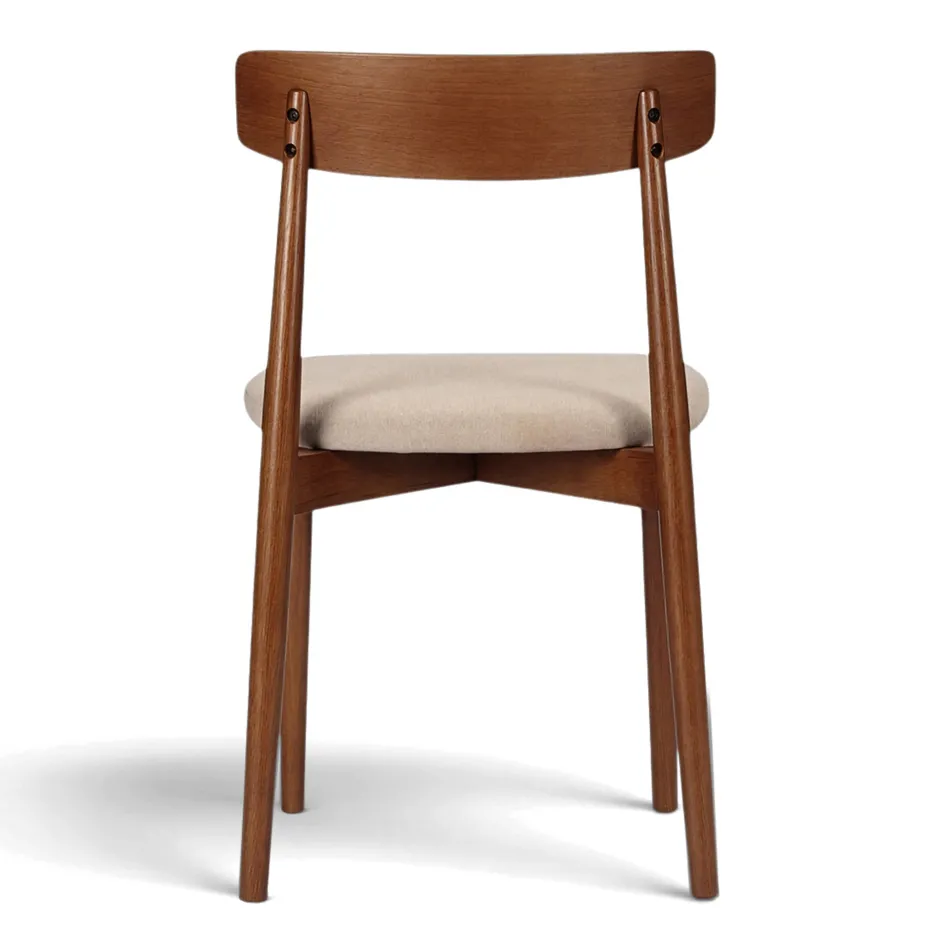 Sittmöbler|Stolar|Reforma Stol 'Ystad' - Valnöt/beige
