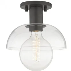 Taklampor|Lampor|Fair Glare Taklampa 'Glass Shade' - Svart
