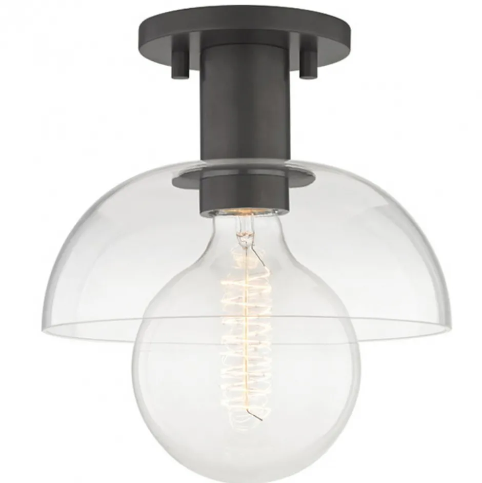 Taklampor|Lampor|Fair Glare Taklampa 'Glass Shade' - Svart