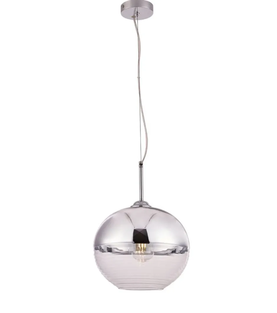 Taklampor|Lampor|Fair Glare Taklampa 'Klot'- Silver