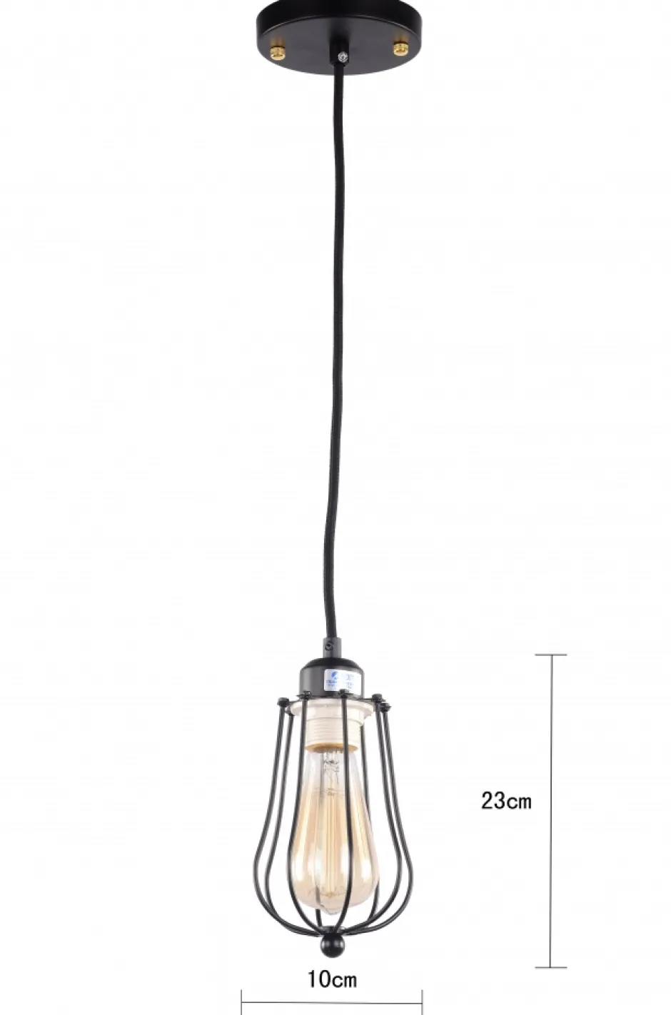 Lampor Vintage|Hall|Fair Glare Taklampa 'Marconi' - Svart