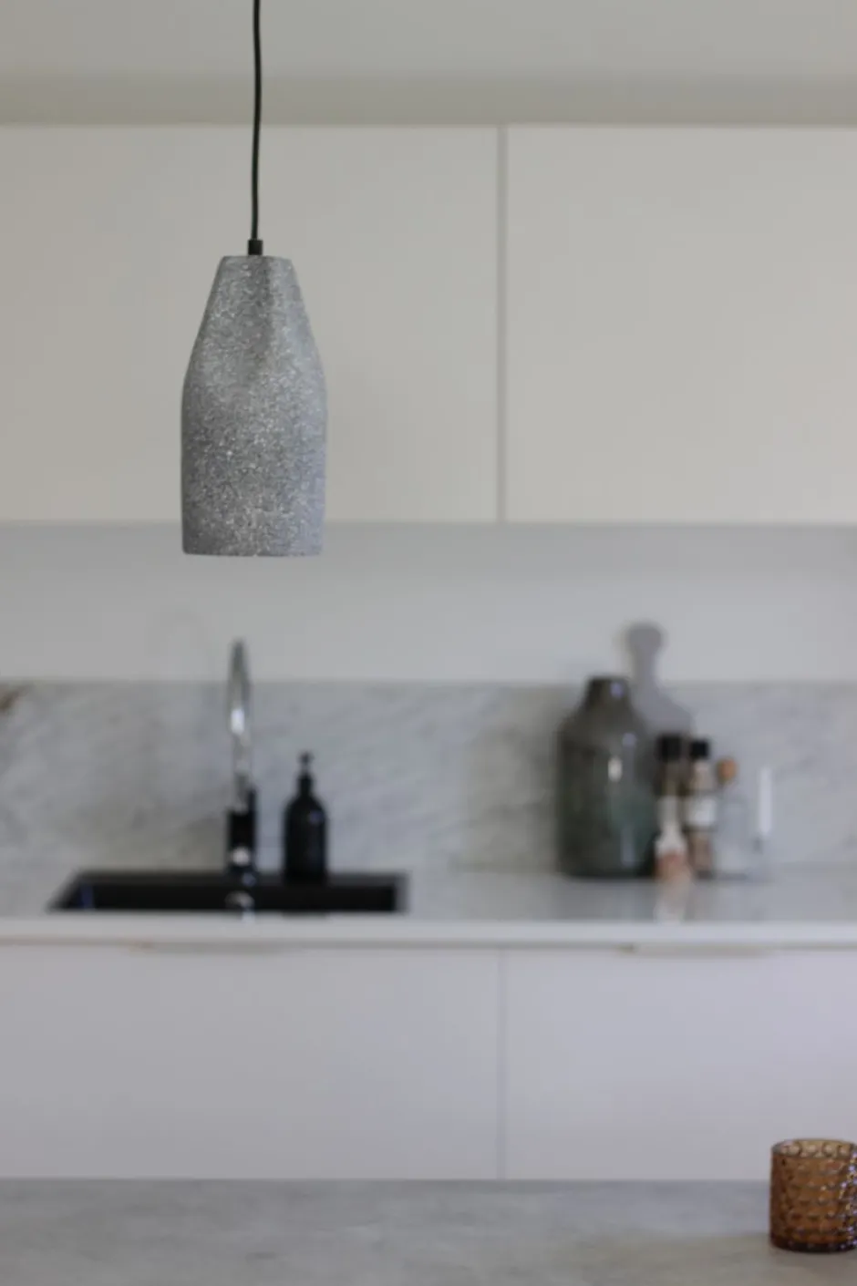 Taklampor|Lampor|Fair Glare Taklampa 'Stone Cylinder' - Cement