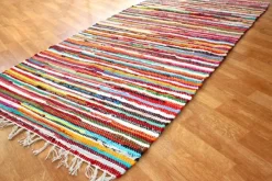 Mattor|Vävda Mattor|Reforma x Trendcarpet Trasmatta 'Happy' - Multifärgad