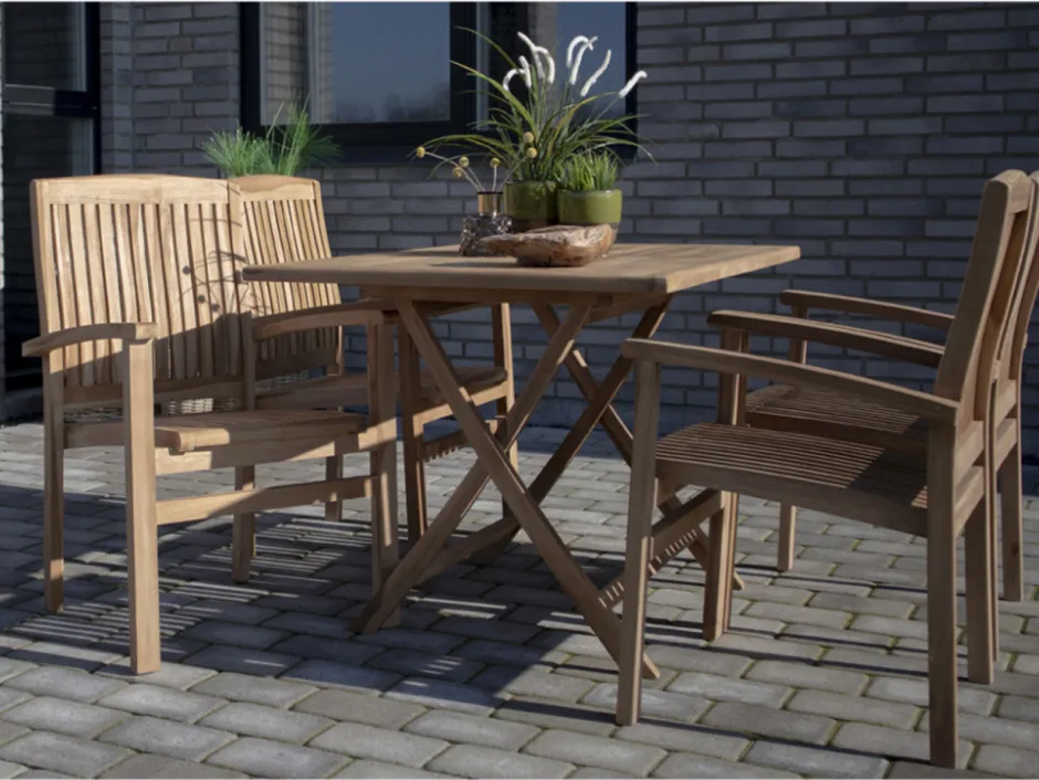 Trädgårdsbord|Uteplats|Garden Prestige Trädgårdsbord 'Oviedo' 120x80cm - Ek