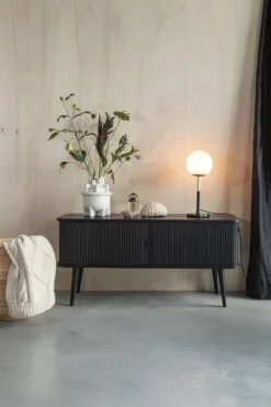 Tv-Bänkar|Zuiver Tv-bänk 'Barbier' - Svart