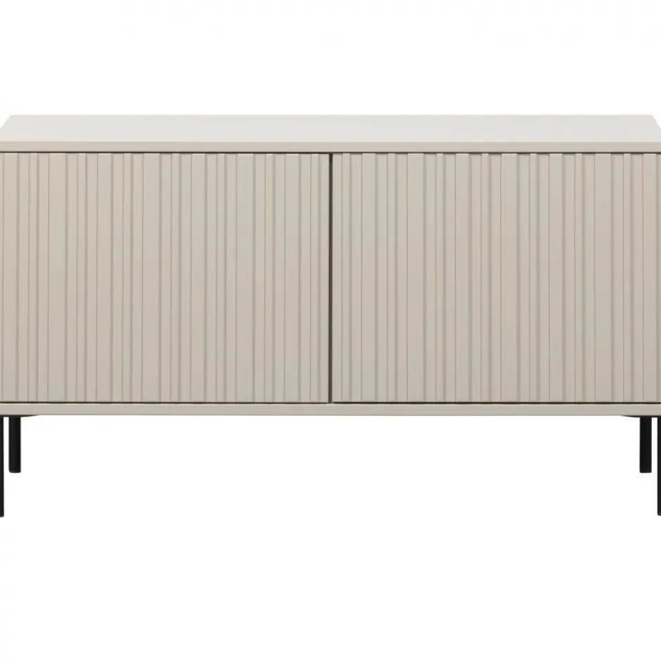 Tv-Bänkar|WOOOD TV-bänk ‘New Gravure’ 100 cm - Beige/Svart