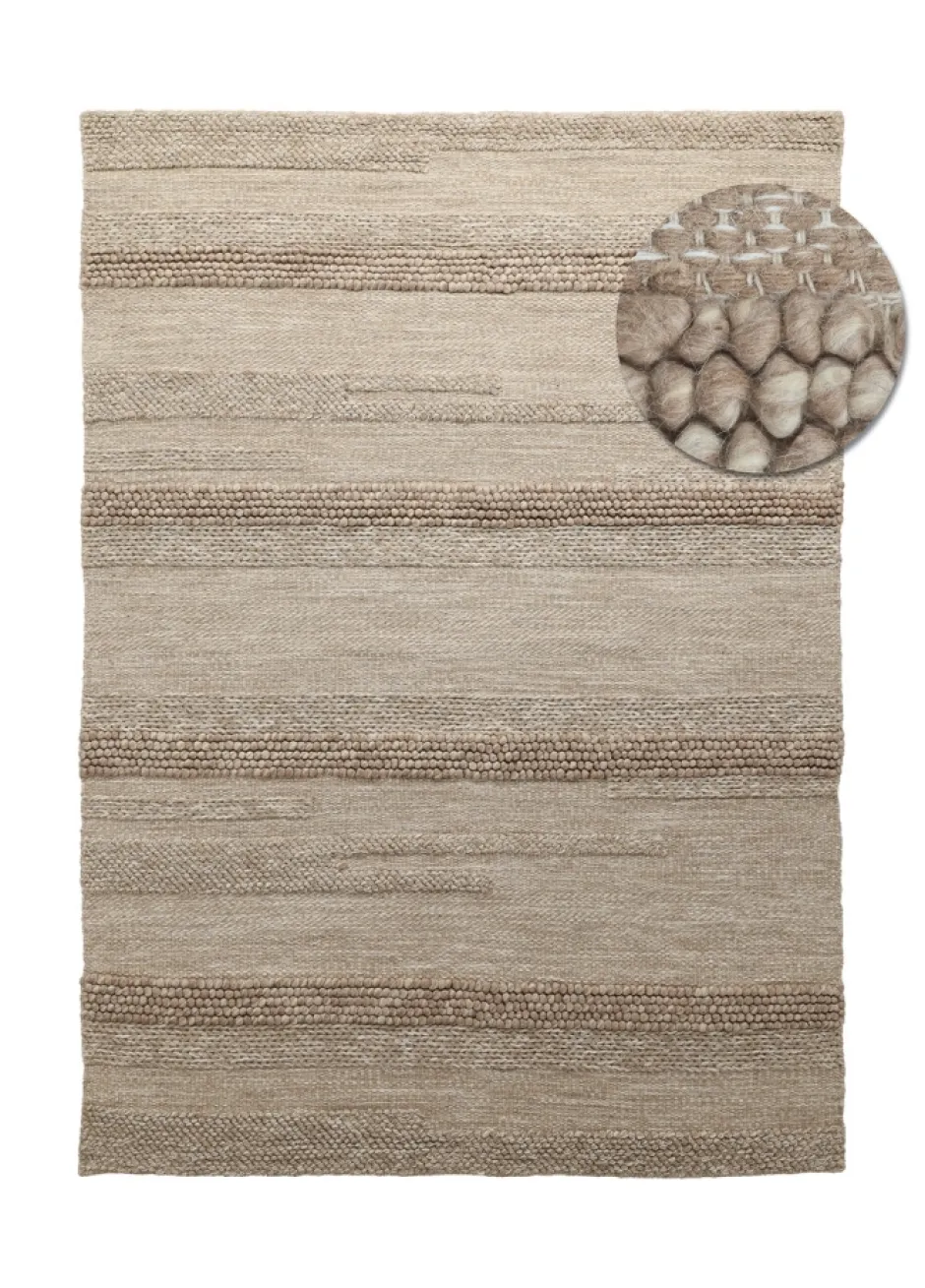 Vävda Mattor|Ullmattor|Reforma x Trendcarpet Ullmatta 'Almaty' - Beige
