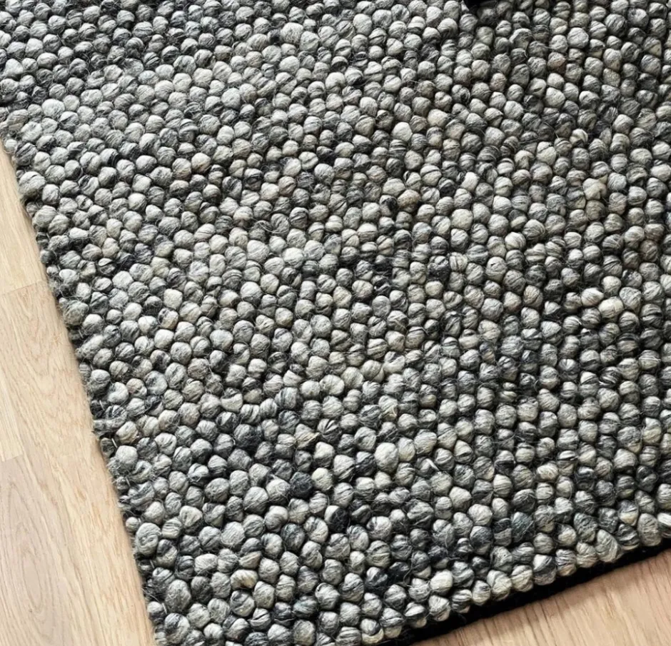 Vävda Mattor|Ullmattor|Reforma x Trendcarpet Ullmatta 'Avafors Wool Bubble' - Grå
