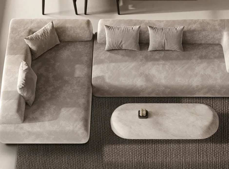Ullmattor|Vardagsrum|Reforma x Trendcarpet Ullmatta 'Avafors Wool Bubble' 240x240cm - Brun
