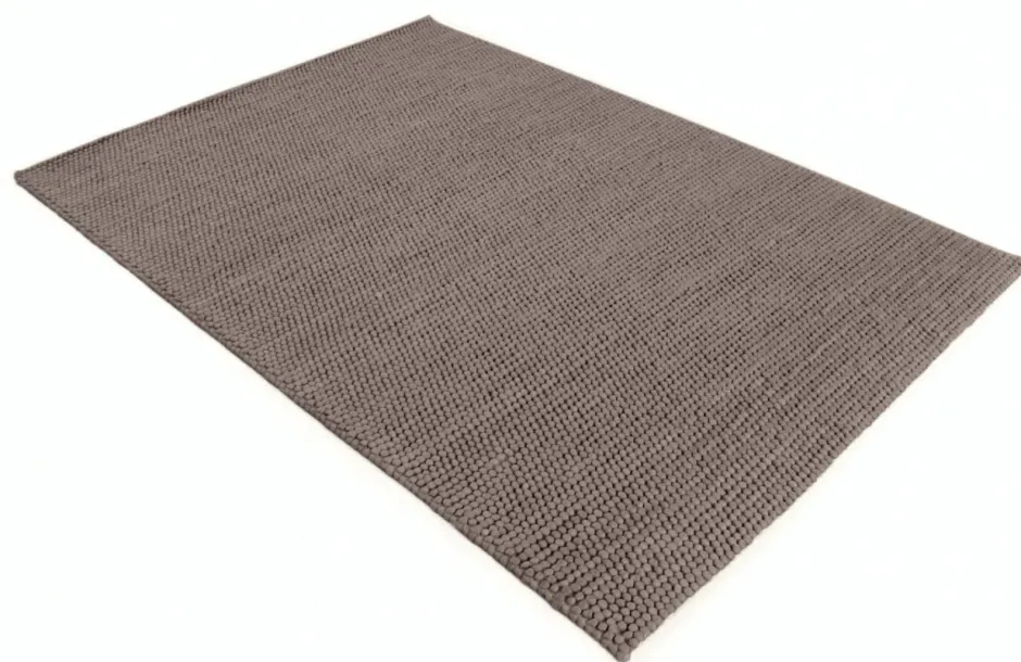 Ullmattor|Vardagsrum|Reforma x Trendcarpet Ullmatta 'Avafors Wool Bubble' 240x240cm - Brun