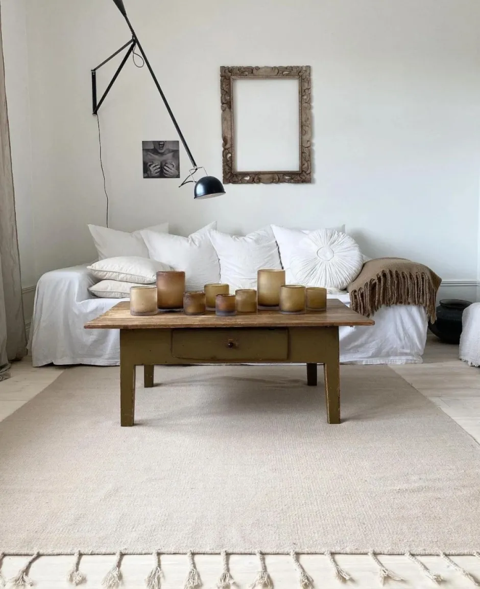 Mattor|Vävda Mattor|Reforma x Trendcarpet Ullmatta 'Malana' - Beige