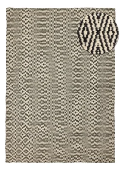 Vävda Mattor|Ullmattor|Reforma x Trendcarpet Ullmatta 'Monastir' - Svart/vit