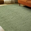 Vävda Mattor|Ullmattor|Reforma x Trendcarpet Ullmatta 'Ovelia' - Grön/vit