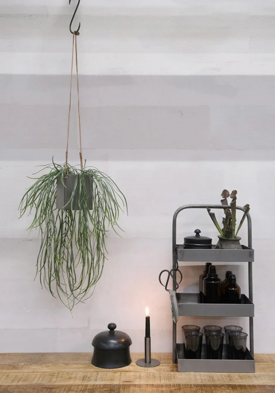 Lådor Vintage|Småförvaring|Trademark Living Vackert svart träfodral 'Ozzi' L - Trä
