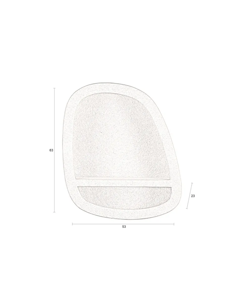 Arbetsrum|Vägghyllor|Dutchbone Vägghylla 'Veda' 1M - Beige